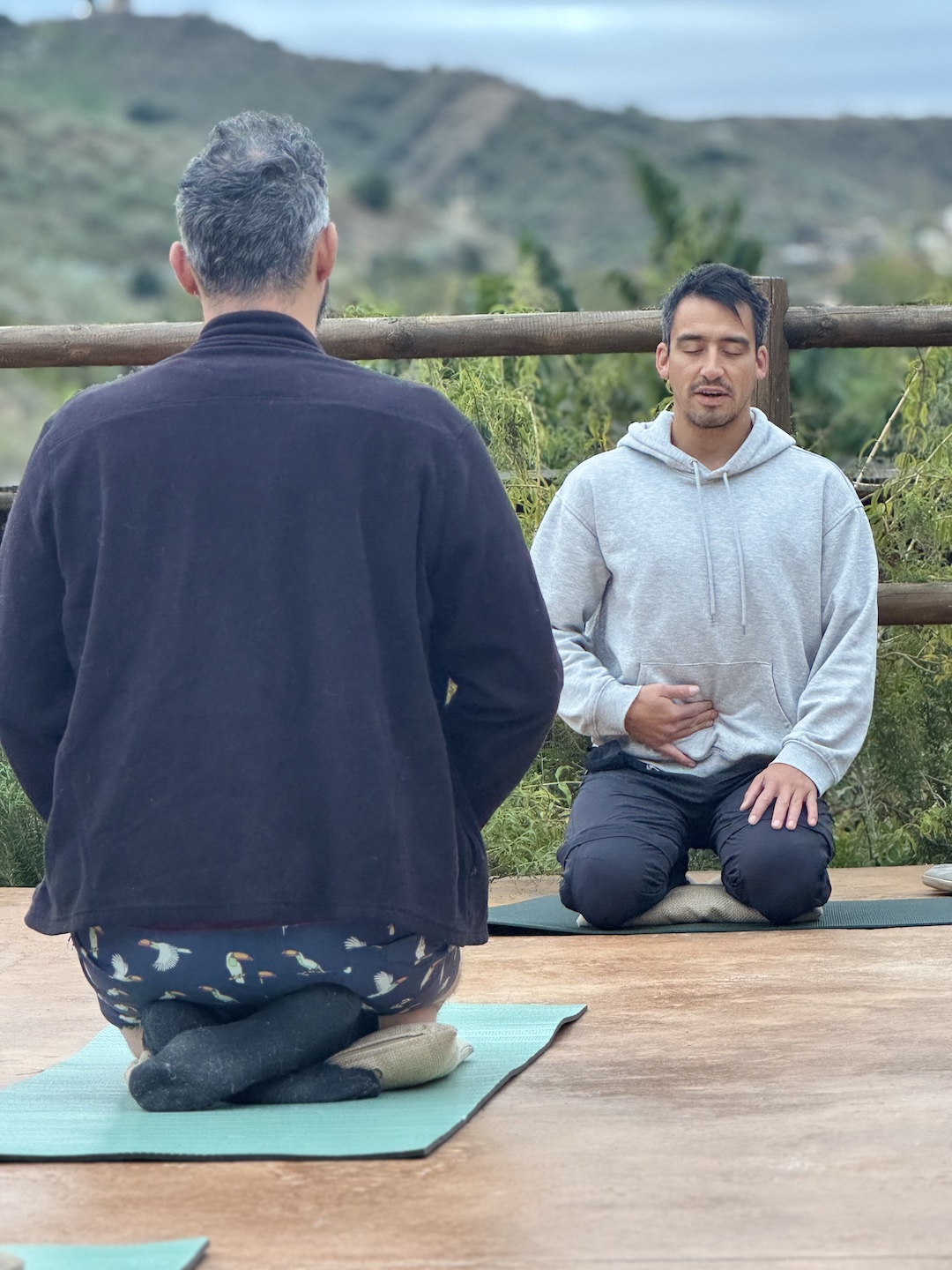 Retiros anteriores — meditación al aire libre